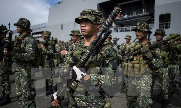 Binh sỹ Philippines. (Nguồn: AFP/TTXVN)
