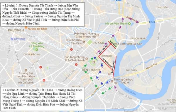 TP.HCM cấm xe nhiều đường để tổ chức giải marathon