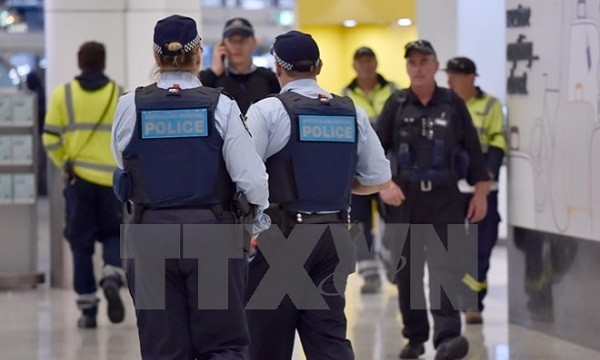 Cảnh sát Australia tuần tra tại sân bay Sydney. (Nguồn: AFP/TTXVN)