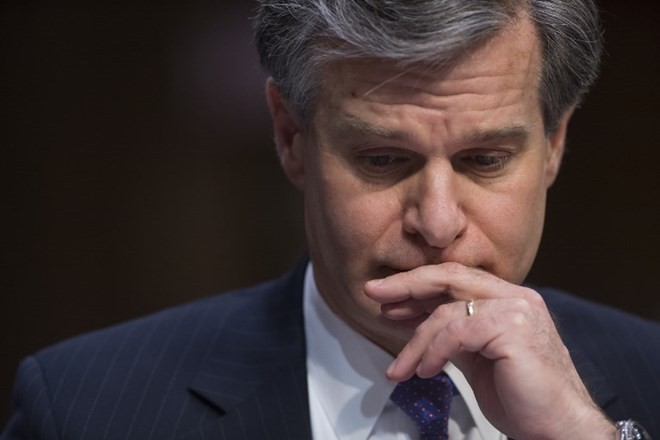 Giám đốc Cục Điều tra Liên bang Mỹ (FBI) Christopher Wray. (Nguồn: AFP)