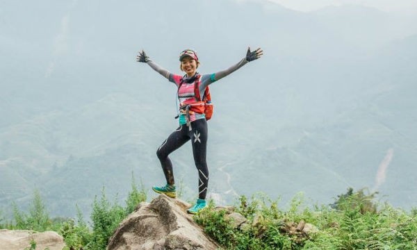 Tham gia cuộc thi Marathon Bắc Cực 2018 Tăng Nguyệt Minh thực hiện đam mê bứt phá giới hạn bản thân. Ảnh: NVCC