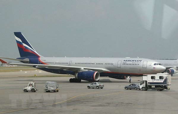 Một máy bay của Hãng hàng không Nga Aeroflot. (Nguồn: AP/TTXVN)