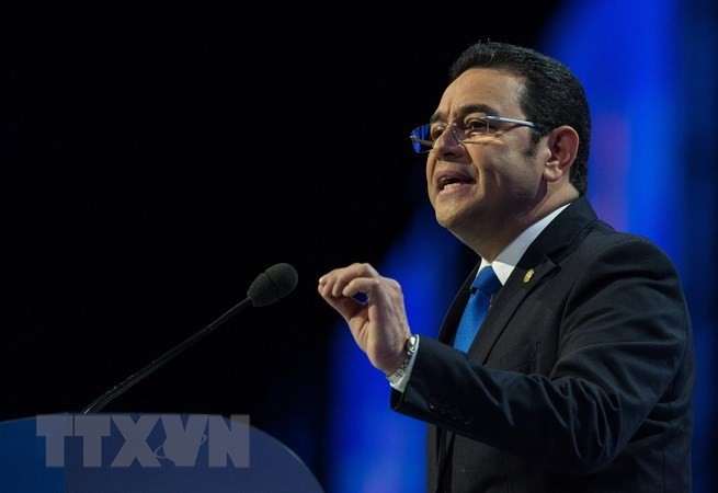 Tổng thống Guatemala Jimmy Morales. (Nguồn: AFP/TTXVN)