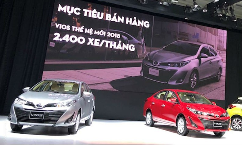 TMV kỳ vọng Vios 2018 sẽ đạt doanh số 2.400 xe/tháng trong khi Vios 2017 đạt doanh số 1.776 xe trong tháng 7/2018