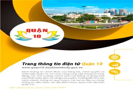 Giao diện Trang thông tin điện tử quận 1