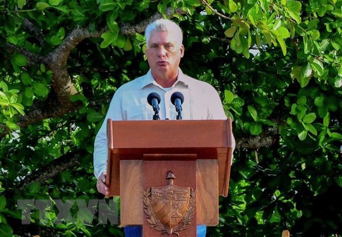 Chủ tịch Cuba Miguel Diaz-Canel. (Ảnh: AFP/TTXVN)