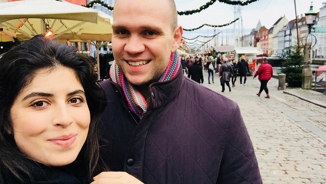 Matthew Hedges và vợ Daniela Tejada. Ảnh: Reuters/VTV