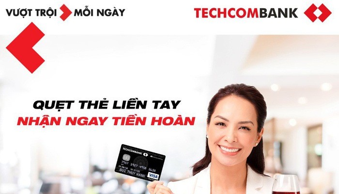 Mua sắm Tết, hoàn tiền với thẻ thanh toán Techcombank