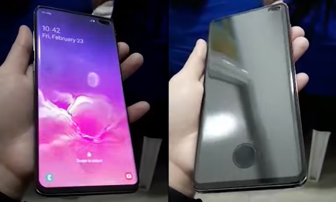 Galaxy S10+ với vân tay siêu âm lần đầu lộ video