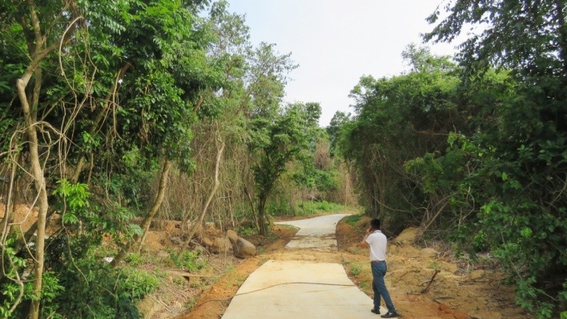 Một số công trình thuộc Dự án Khu cứu hộ động, thực vật và mở rộng Vườn thực vật đang được xây dựng