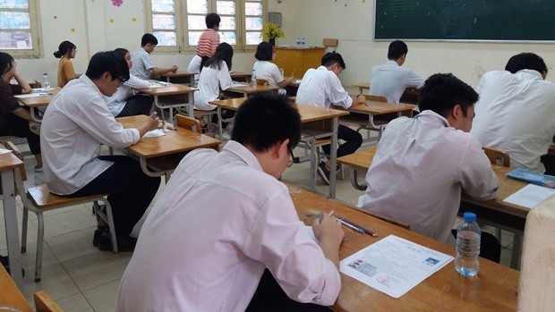 Thí sinh dự thi trung học phổ thông quốc gia 2019. (Ảnh: Phạm Mai/Vietnam+)