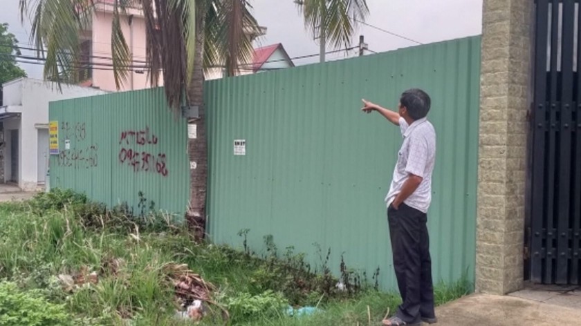 Phần đất mà bà Xong cho rằng mình cần được công nhận quyền sử dụng chứ không phải ông Bé