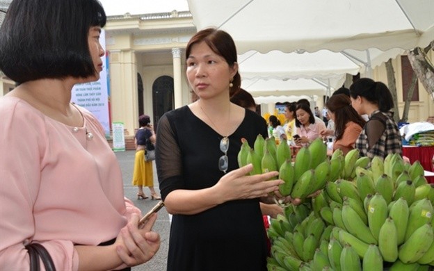 Nhiều nông sản sạch được giới thiệu đến người tiêu dùng tại Hội chợ