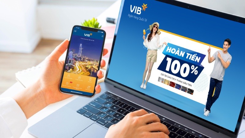 Hoàn 100% giá trị giao dịch tháng đầu với thẻ tín dụng VIB