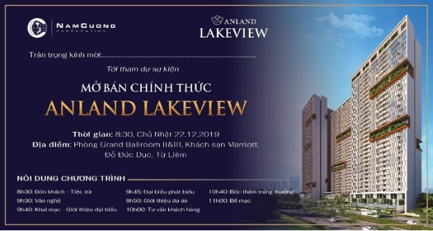 Sự kiện Lễ Mở bán chính thức dự án Anland Lakeview diễn ra vào ngày 22/12/2019