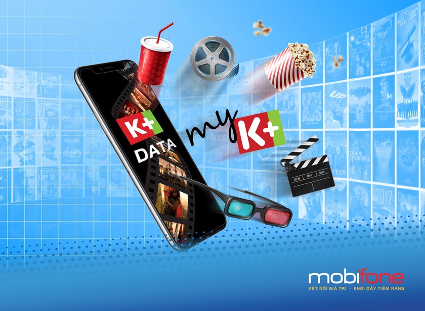 Giải trí cùng kho phim, video clip đặc sắc với K+ Data của MobiFone 