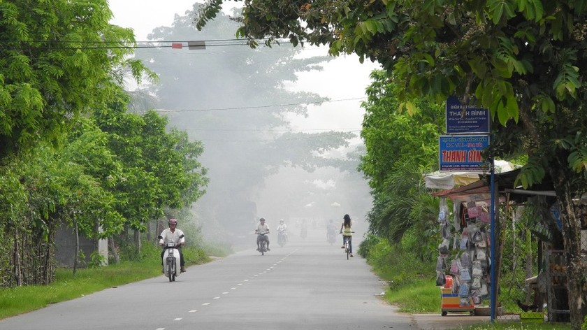 Trên một con đường ở Trà Vinh