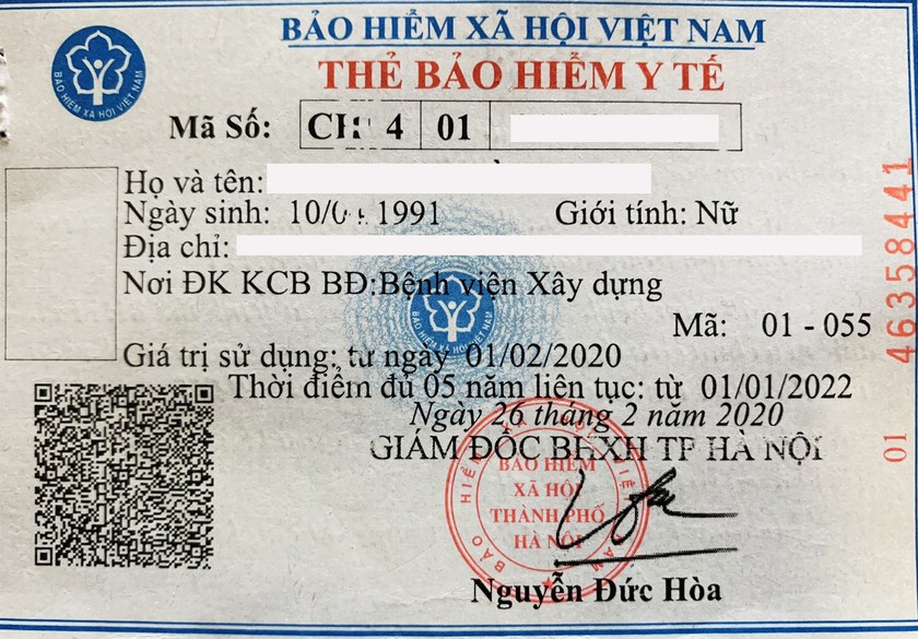 Thẻ bảo hiểm y tế giúp người dân giảm gánh nặng khi không may bị ốm đau