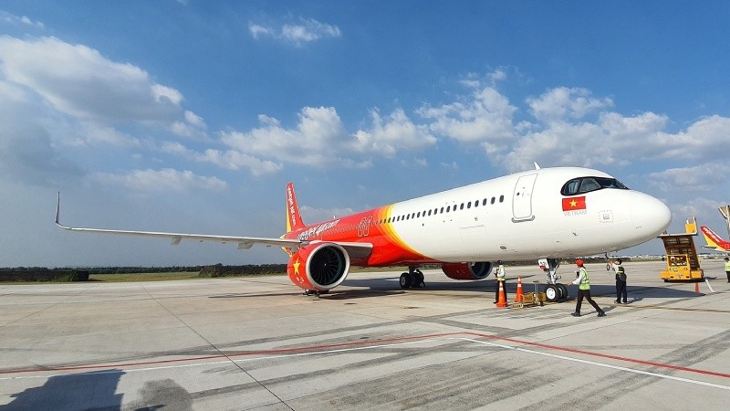 Tàu bay A321 của Airbus nằm trong giao dịch 10 tàu bay đã giúp Vietjet được vinh danh với giải thưởng Giao dịch của năm