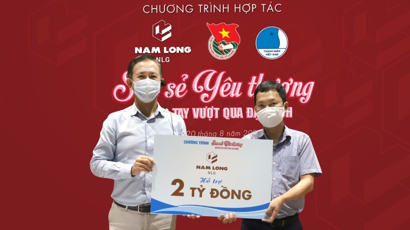 Chiến dịch “Nam Long tiếp sức vượt Covid-19" hỗ trợ hơn 5 tỷ đồng cùng lực lượng tuyến đầu chống dịch