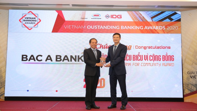 BAC A BANK được vinh danh Ngân hàng tiêu biểu vì cộng đồng 2020