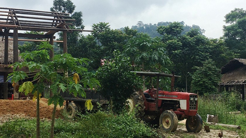 Máy cày của ông La Văn Đoàn.