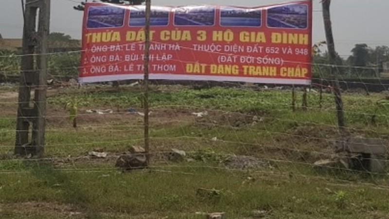 Khu đất xảy ra tranh chấp.