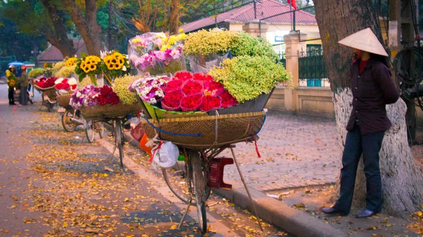 Gánh hàng hoa - đặc trưng Hà Nội.