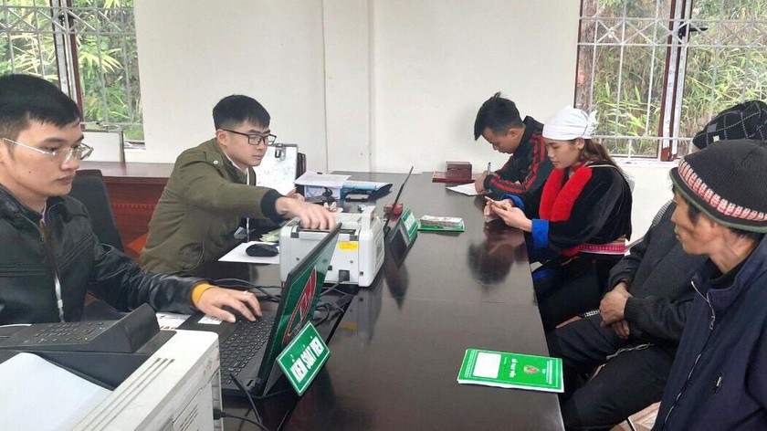 Điểm giao dịch xã của NHCSXH huyện Pắc Nặm.
