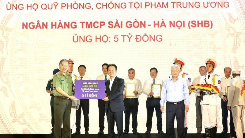 SHB ủng hộ 5 tỷ đồng “Quỹ phòng, chống tội phạm Trung ương” của Chính phủ