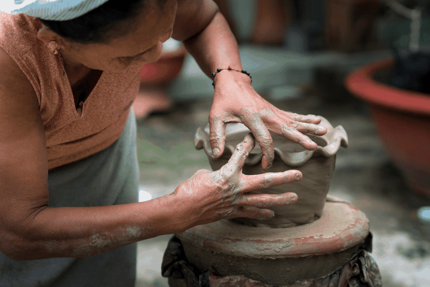 Chủ thể văn hóa và người thực hành di sản chủ yếu là phụ nữ Chăm. (Ảnh minh họa)