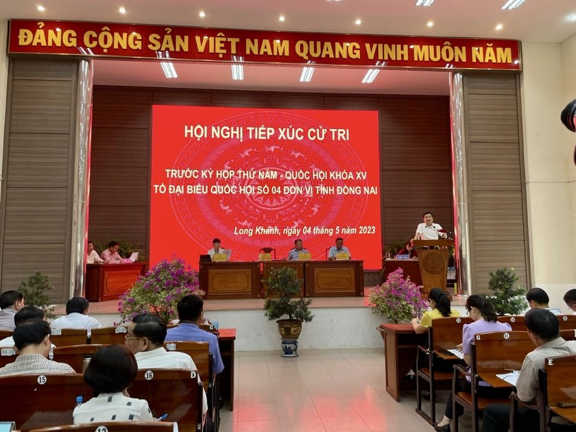 Toàn cảnh buổi tiếp xúc cử tri Thành phố Long Khánh