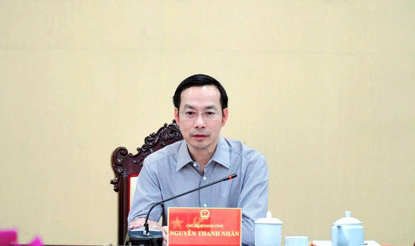 Ông Nguyễn Thanh Nhàn - Chủ tịch UBND tỉnh Kiên Giang tại buổi làm việc.
