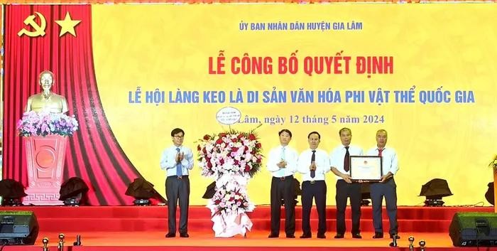 Lễ hội làng Keo được công nhận là Di sản văn hóa phi vật thể quốc gia