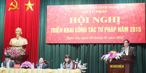 Sở Tư pháp Nghệ An thiết thực chào mừng ngày thành lập Ngành