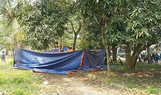 Hiện trường nơi phát hiện thi thể người đàn ông