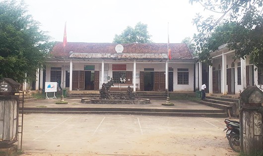 Trụ sở UBND xã Nghĩa Dũng nơi xảy ra sự việc