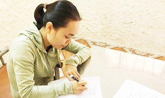 Nguyễn Thị Thắm tại CQĐT.