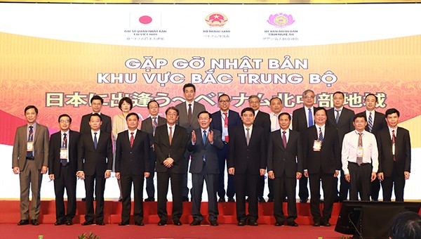 Các đại biểu tham dự Hội nghị gặp gỡ Nhật Bản - khu vực Bắc Trung bộ 2019