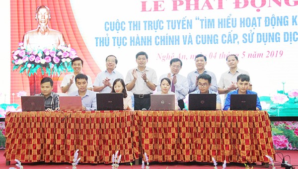 Đại diện các sở ban ngành tham gia hưởng ứng cuộc thi 