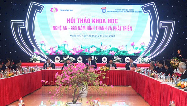 Toàn cảnh Hội thảo khoa học “Nghệ An – 990 năm hình thành và phát triển