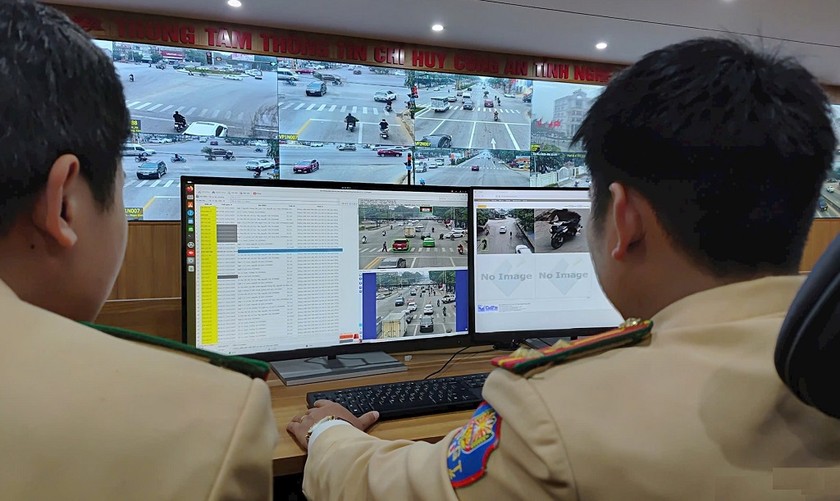 Hệ thống hơn 600 camera giám sát an ninh trật tự và giao thông tích hợp AI được đưa vào hoạt động trên địa bàn TP Vinh từ tháng 1/2025. 