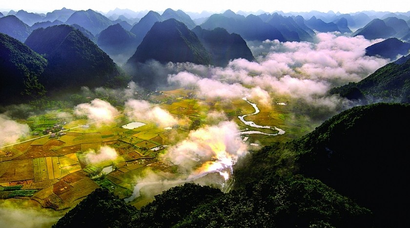 Vẻ đẹp của thung lũng Bắc Sơn, Việt Nam. Ảnh: Cục Mỹ thuật, Nhiếp ảnh và Triển lãm