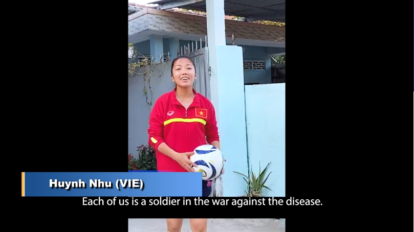 Huỳnh Như được AFC lựa chọn tham gia chiến dịch #BreakTheChain