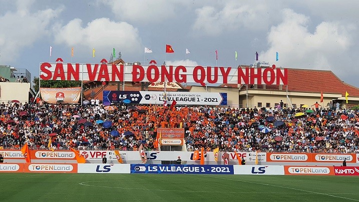 SVĐ Quy Nhơn trở thành điểm nóng thu hút khán giả ở V.League mùa này