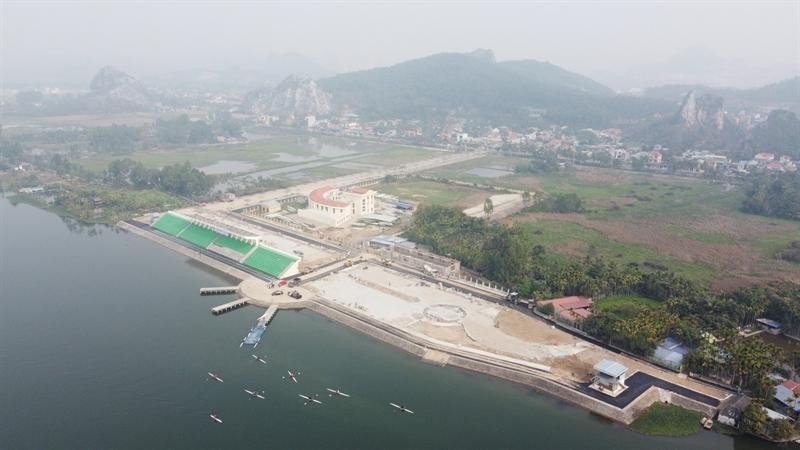 Trung tâm Đua thuyền Thủy Nguyên nằm trên dòng sông Giá (Thủy Nguyên - Hải Phòng).