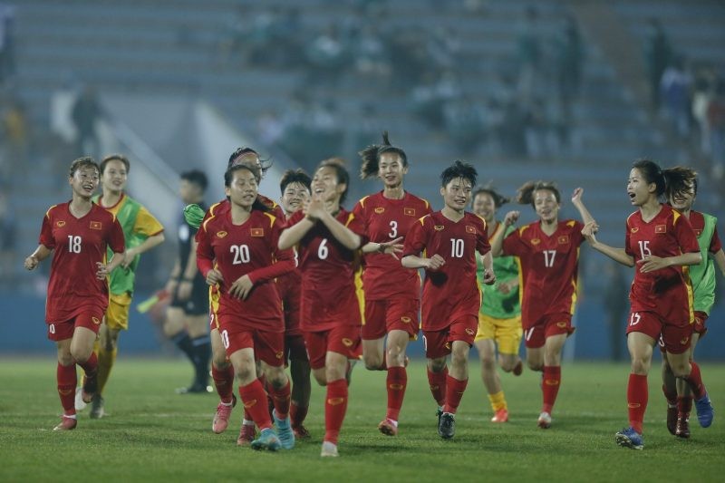 U20 nữ Việt Nam đầu bảng F và giành quyền vào thi đấu tại Vòng loại thứ hai Giải U20 nữ châu Á 2024 (ảnh VFF)