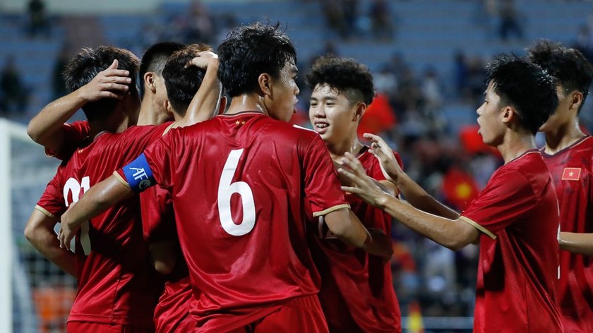 ĐT U17 Việt Nam sẽ hội quân trở lại vào ngày 1/4 tới để chuẩn bị cho VCK U17 châu Á 2023. (Ảnh: VFF) 