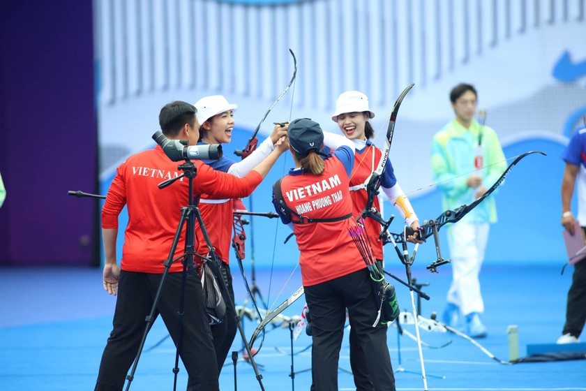 Bắn cung Việt Nam chia tay ASIAD 19 mà không giành được Huy chương nào (Ảnh, đội tuyển bắn cung Việt Nam) 