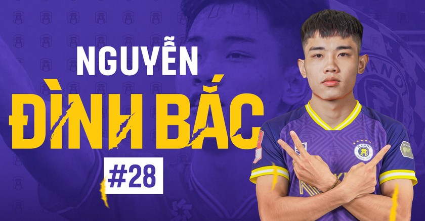 Đình Bắc sẽ khoác áo Hà Nội FC trong tháng 3 này, ảnh HNFC